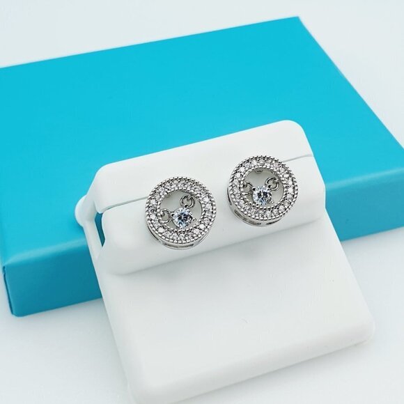 "925 Sterling Silver CZ Beautiful Earrings for Women, 1USPAR4192 - Picture 7 of 11